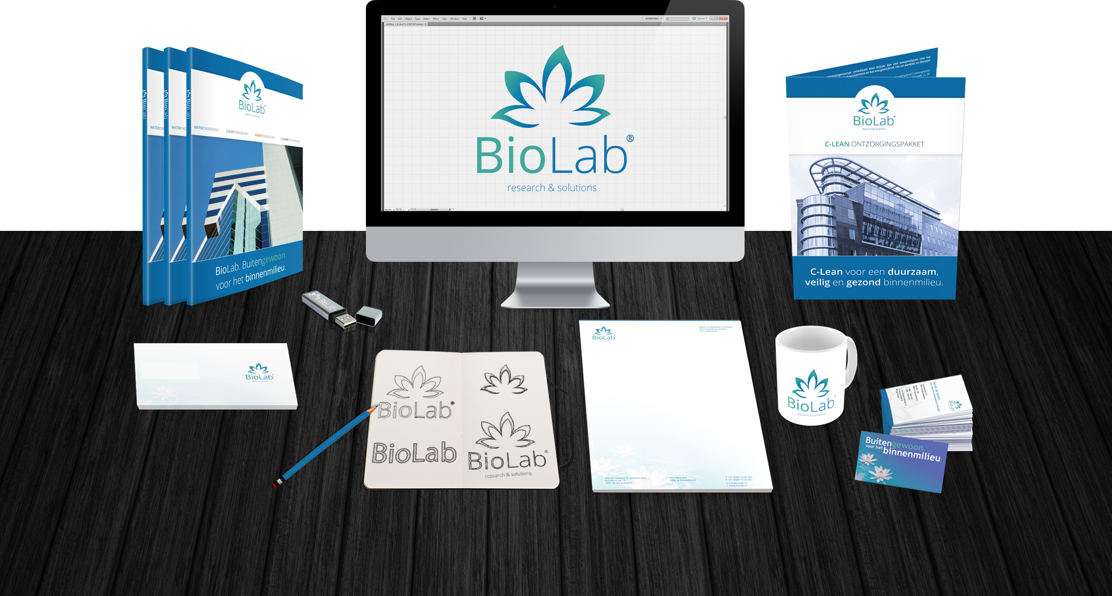 biolab logo en huisstijl